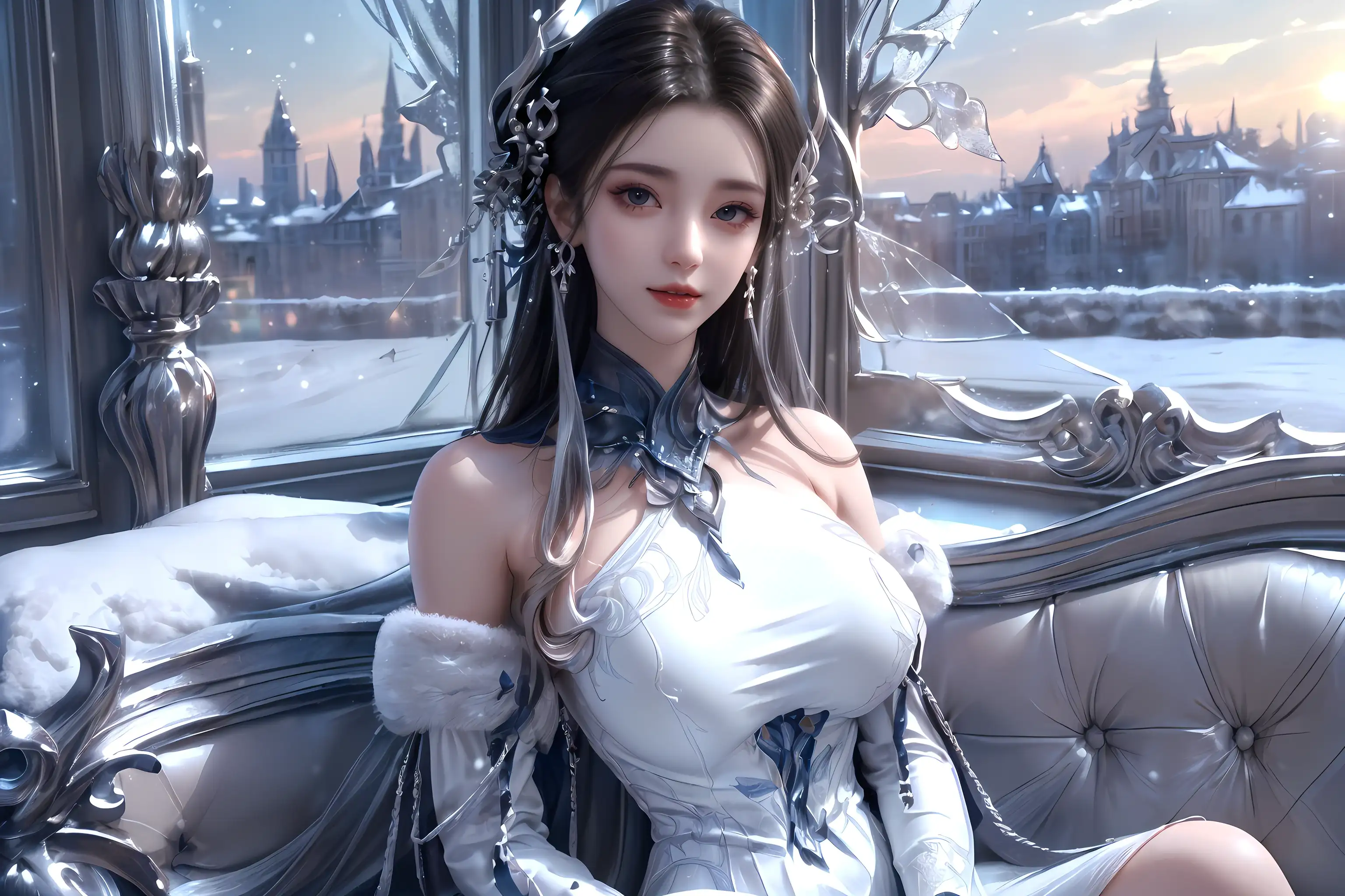 白亦君横屏-梦塔·雪谜城-国漫精选壁纸