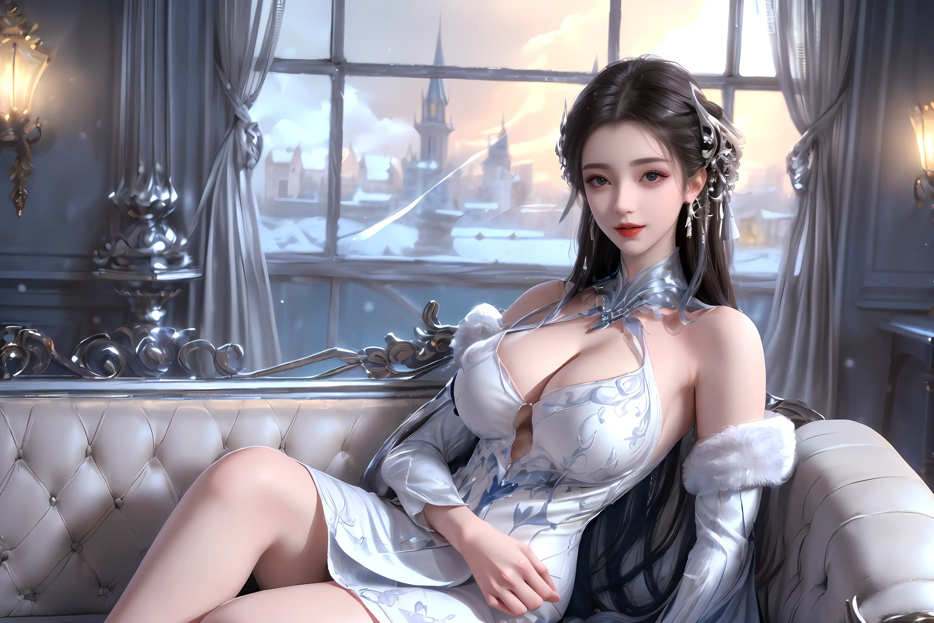 白亦君横屏-梦塔·雪谜城-国漫精选壁纸